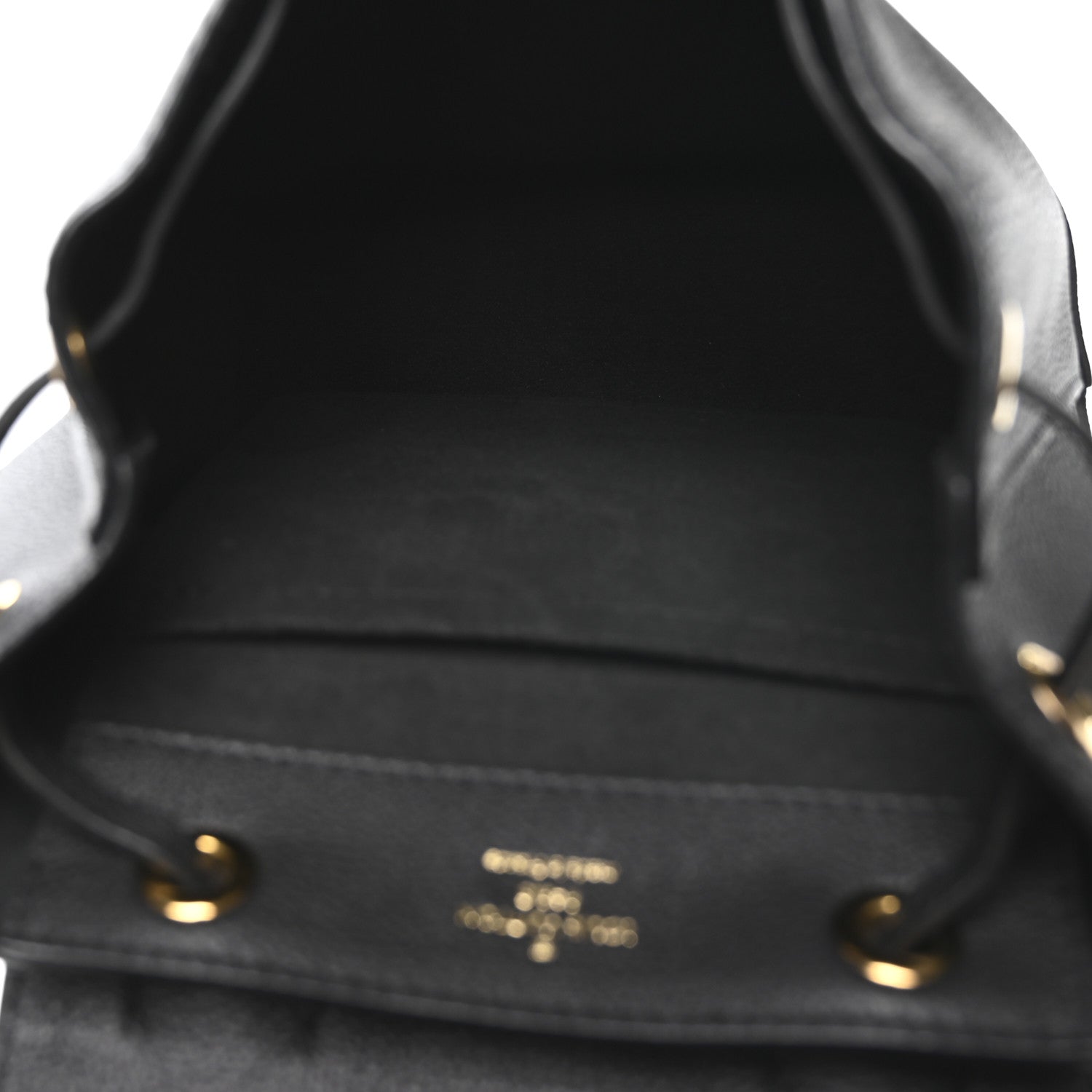 Louis Vuitton Calfskin Lockme Mini Backpack Black