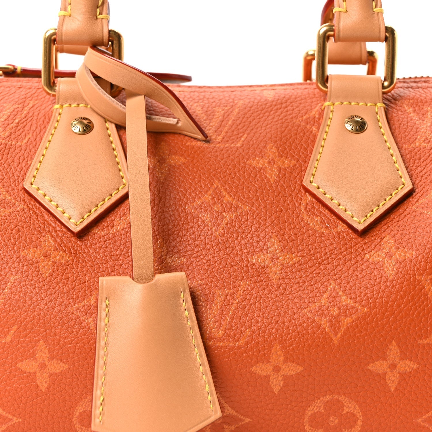 Louis Vuitton Calfskin Monogram Speedy P9 Bandouliere 20 Ochre