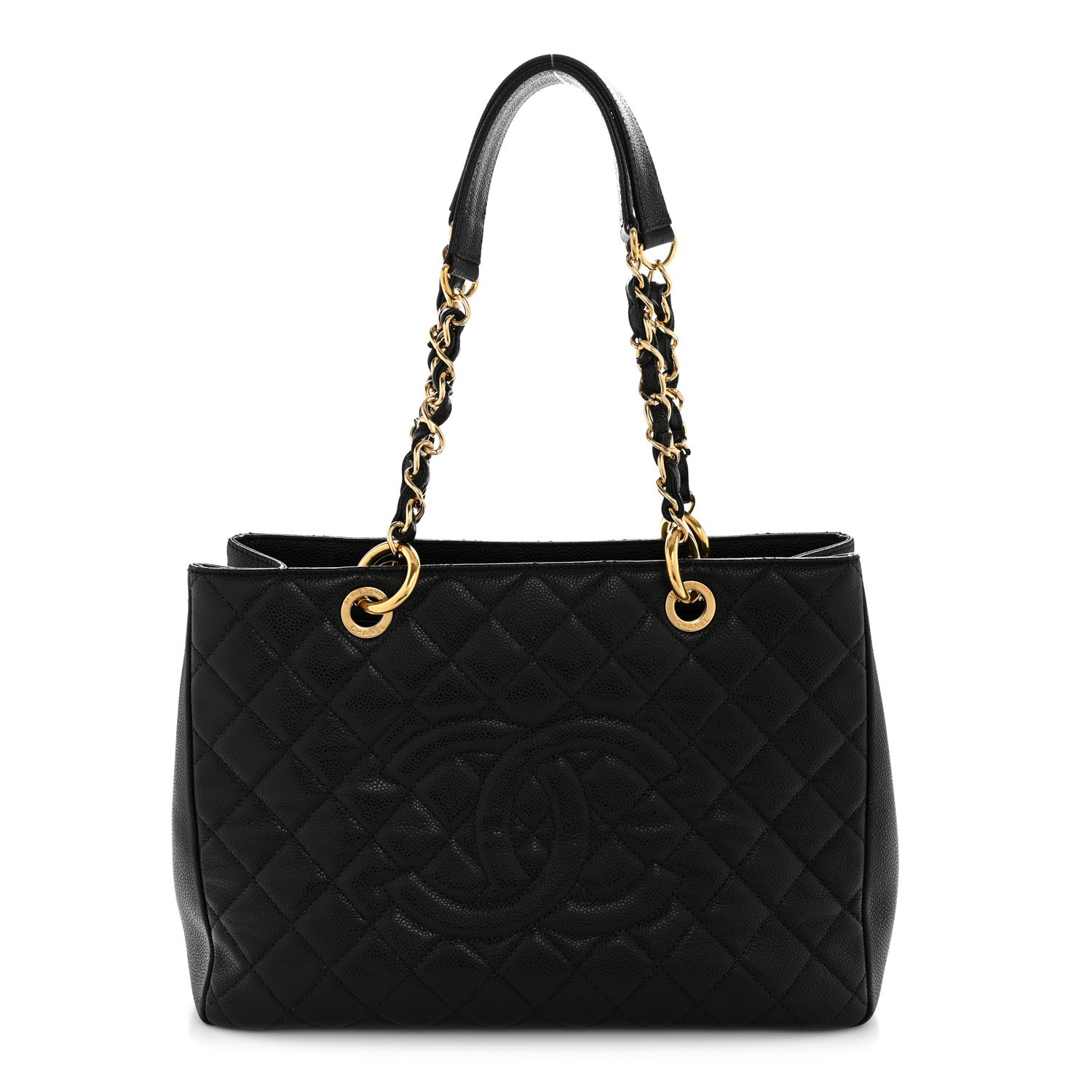 Chanel Caviar Quilted Grand Shopping Tote GST Black