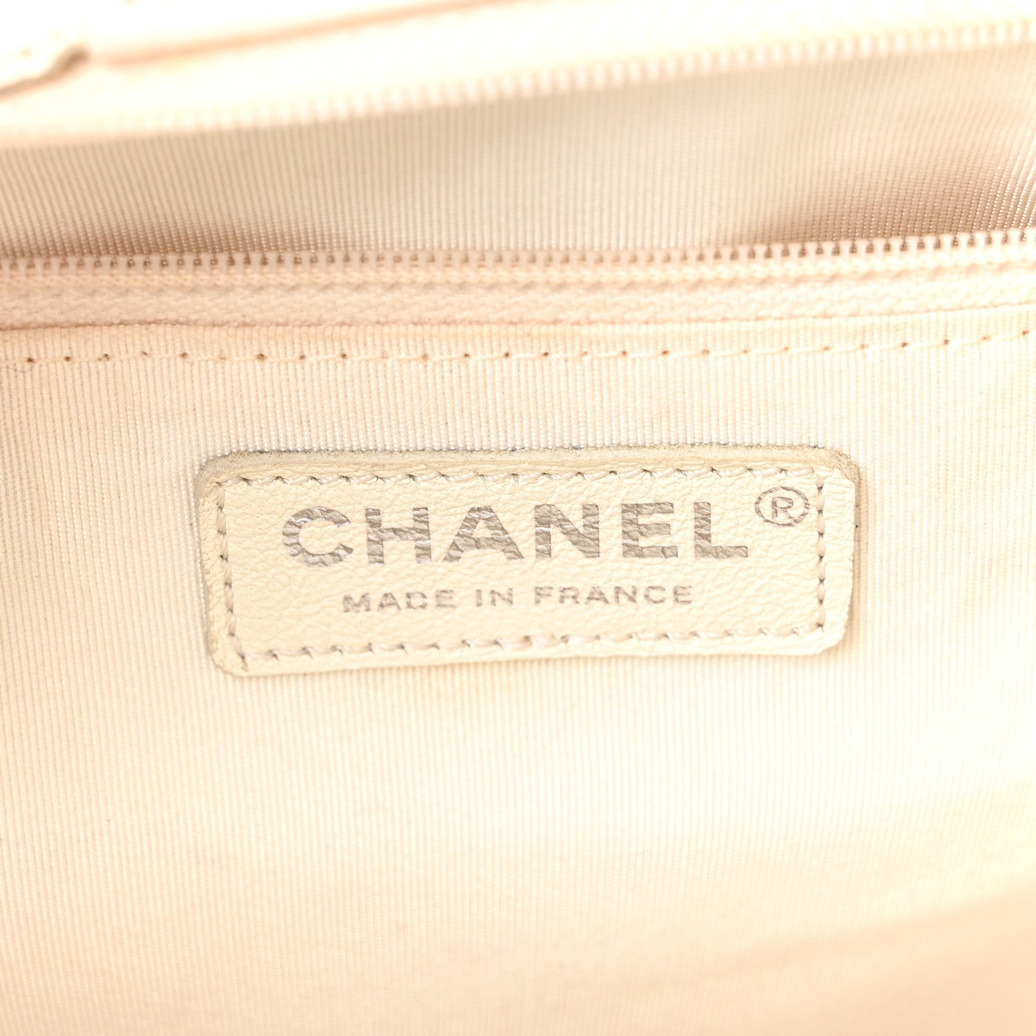 Chanel Calfskin Quilted Large Classic Shopping Tote White