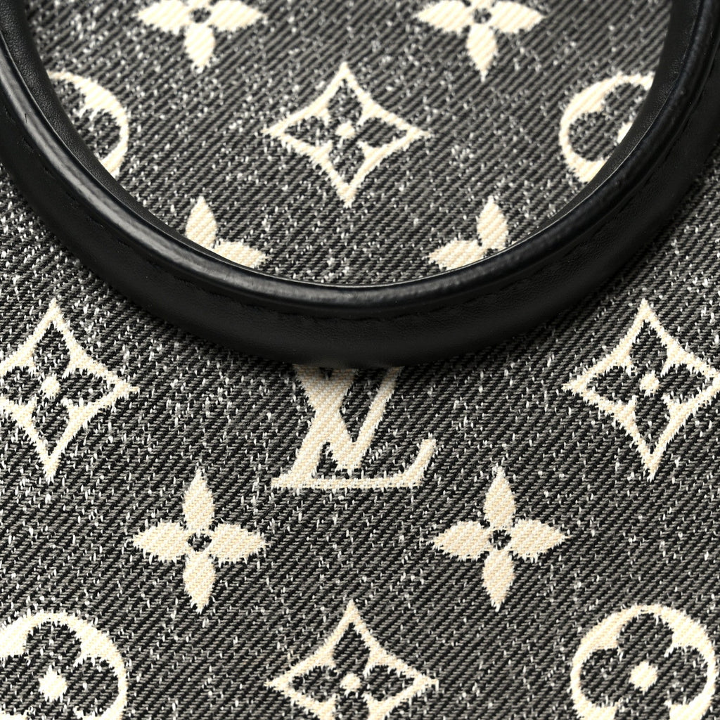 Louis Vuitton Denim Monogram Jacquard Speedy Bandouliere 25 Black