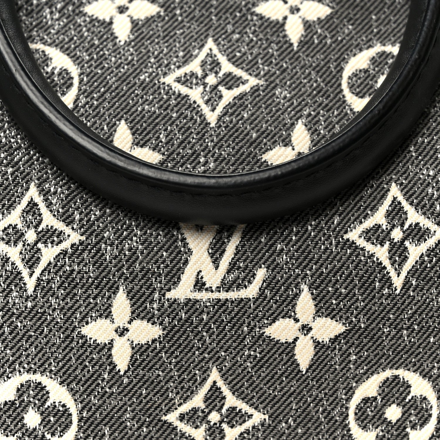 Louis Vuitton Denim Monogram Jacquard Speedy Bandouliere 25 Black