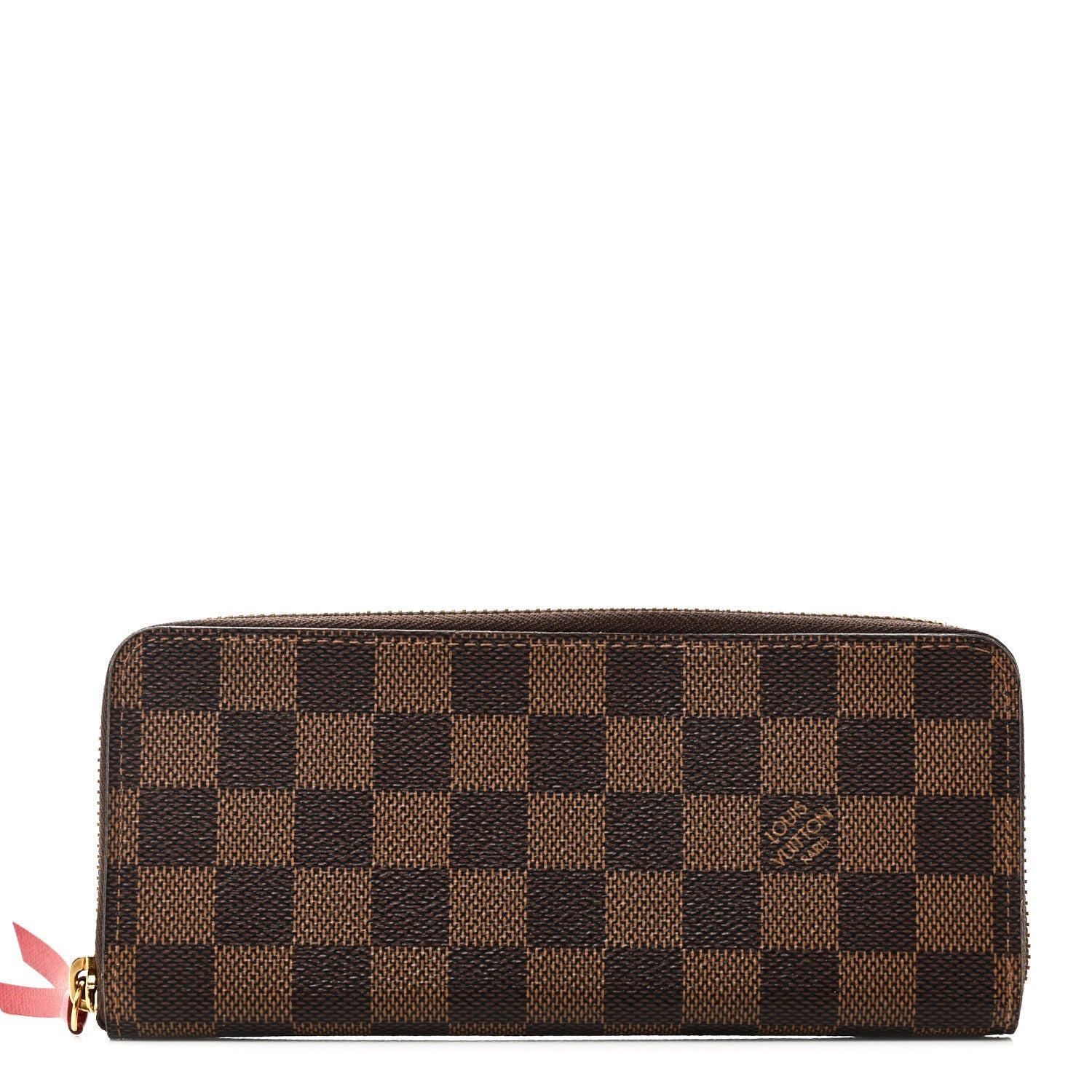 Louis Vuitton Damier Ebene Clemence Wallet Cherry