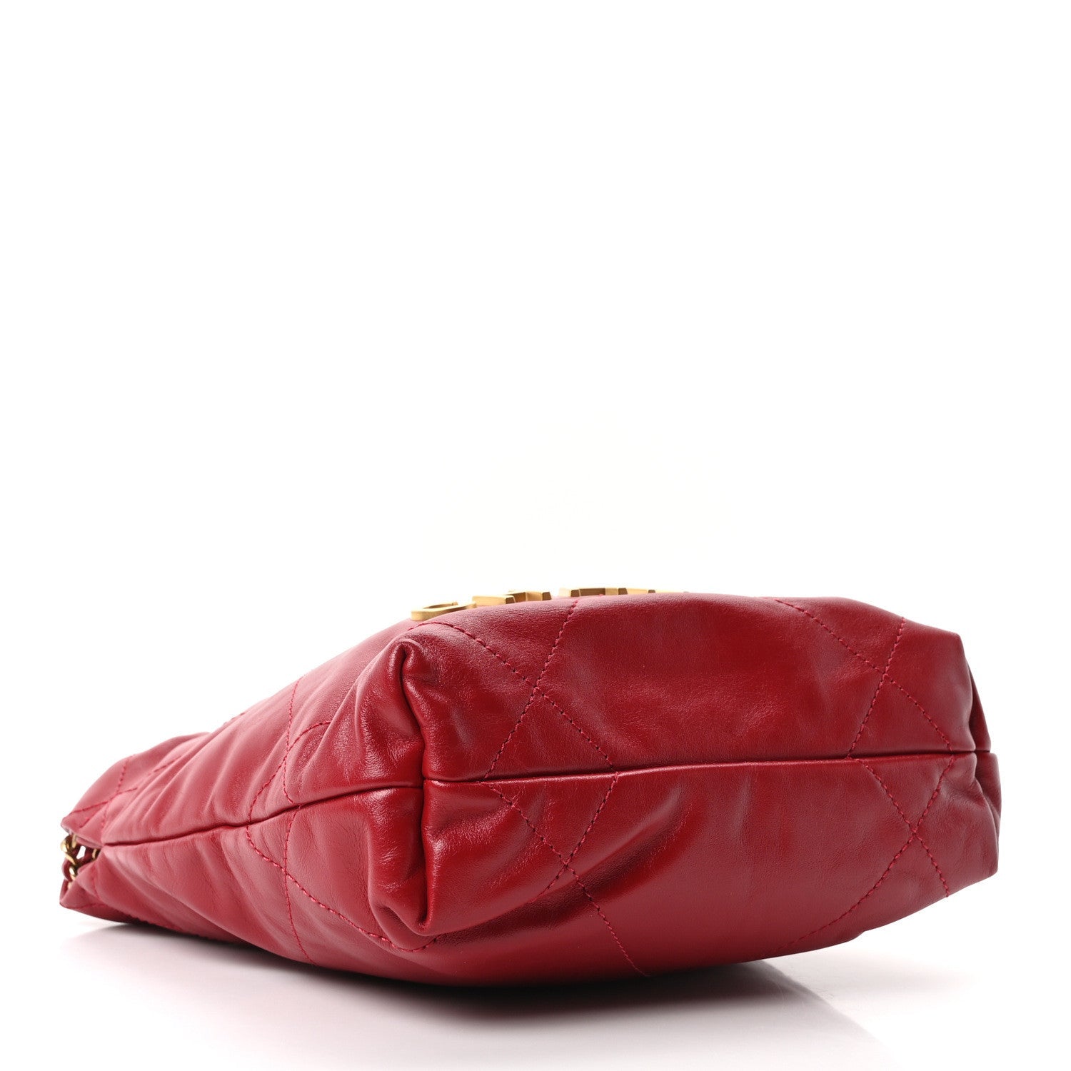 Chanel Shiny Calfskin Quilted Mini Chanel 22 Red