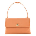 Chanel Caviar Top Handle Kelly Flap Brown