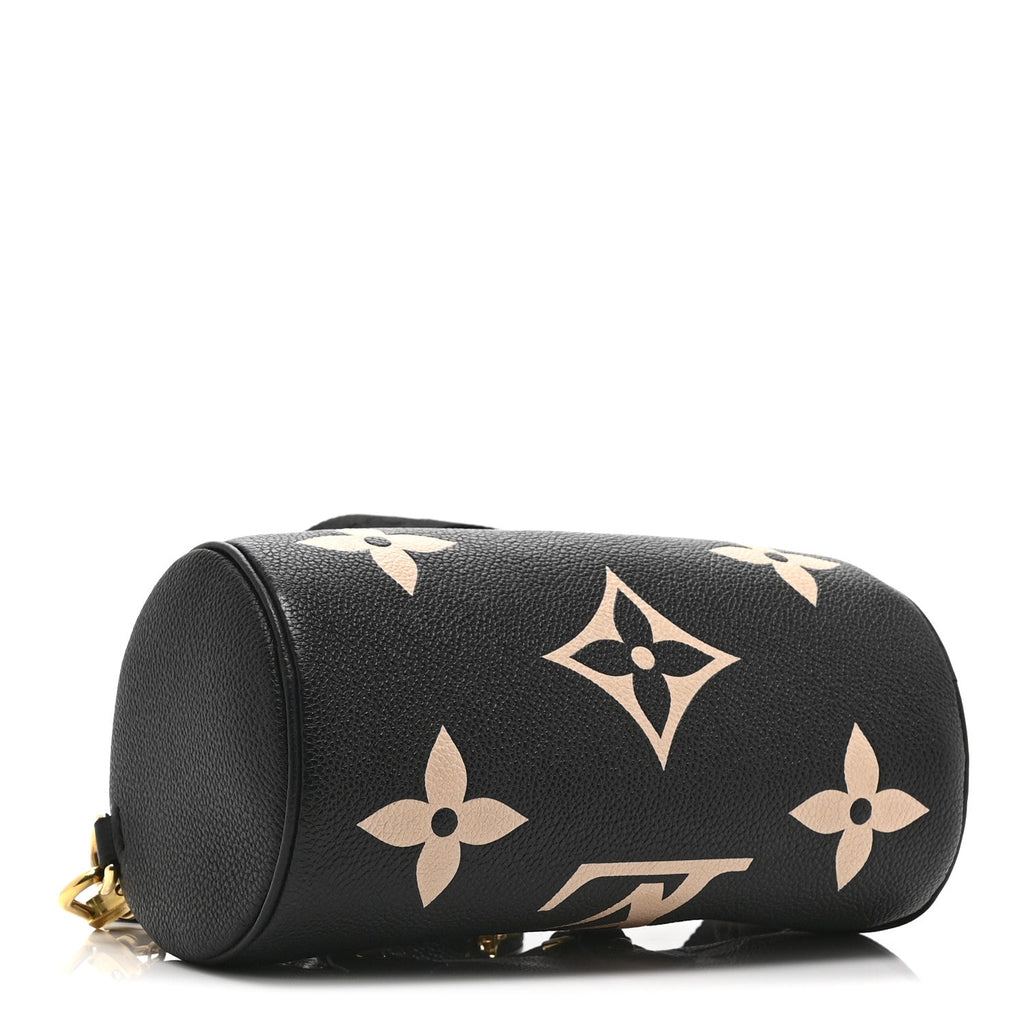 Louis Vuitton Empreinte Monogram Giant Papillon BB Black Beige