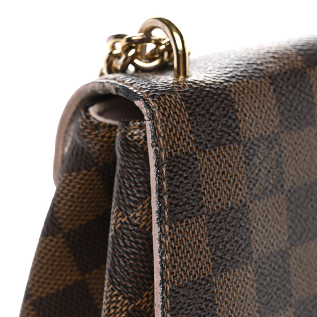 Louis Vuitton Damier Ebene Caissa Clutch Rose Ballerine