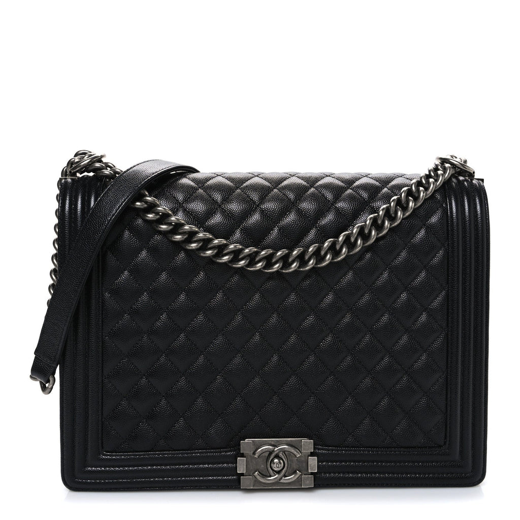 Chanel Caviar Quilted Large Boy Flap Black