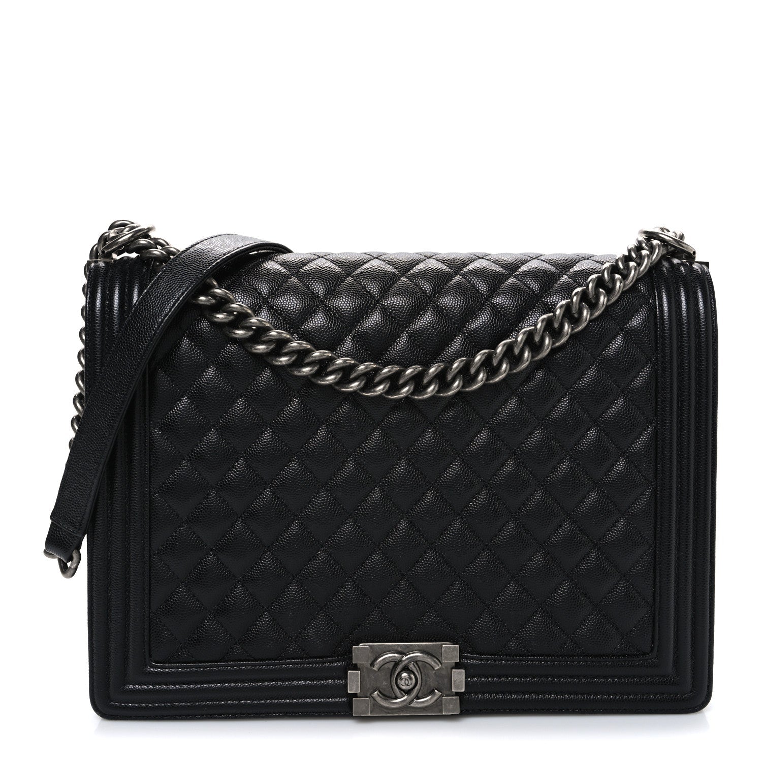 Chanel Caviar Quilted Large Boy Flap Black