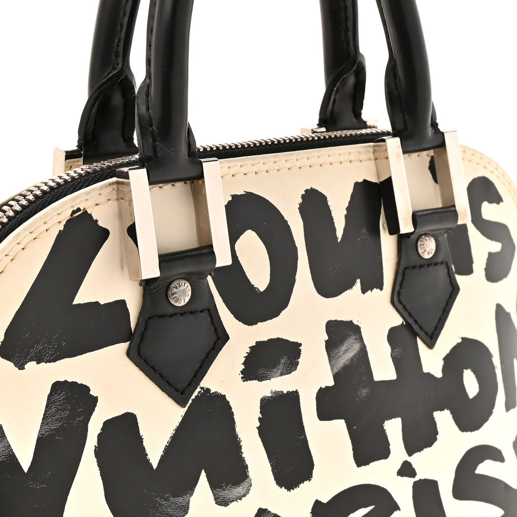 Louis Vuitton Graffiti Alma MM Black