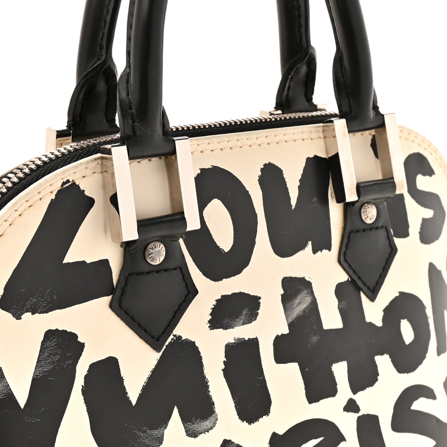 Louis Vuitton Graffiti Alma MM Black