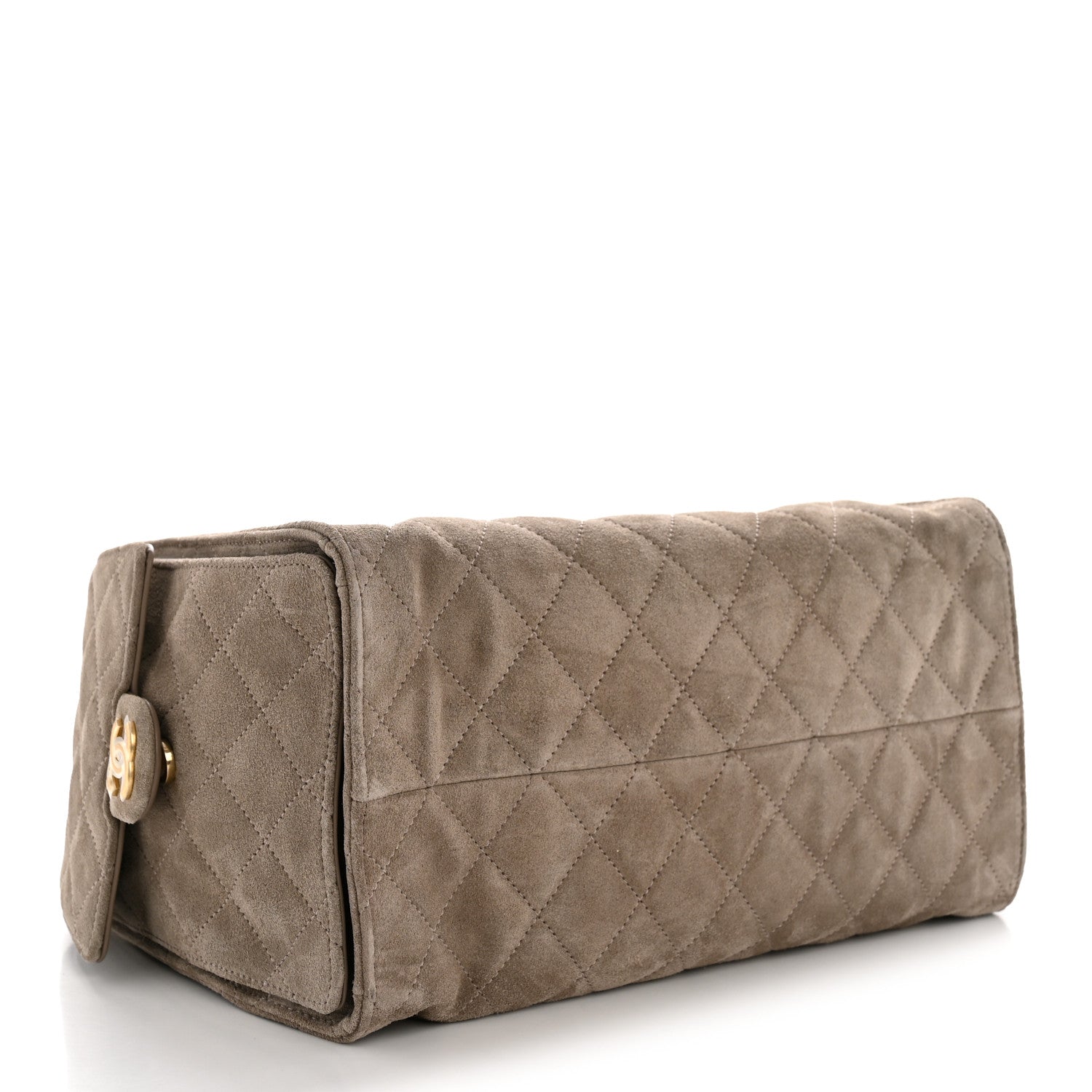 Chanel Suede Quilted Medium Chanel 25 Handbag Grey