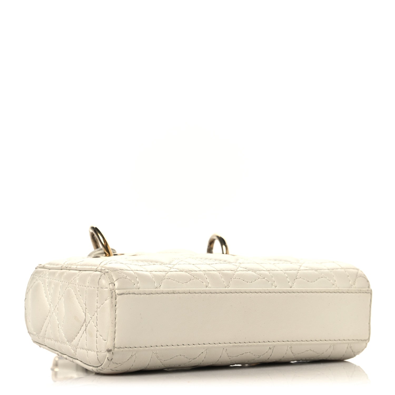 Christian Dior Lambskin Cannage Dioramour Micro Lady D-Joy Latte