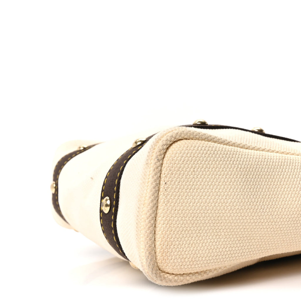 Louis Vuitton Toile Antigua Cabas MM Tote White