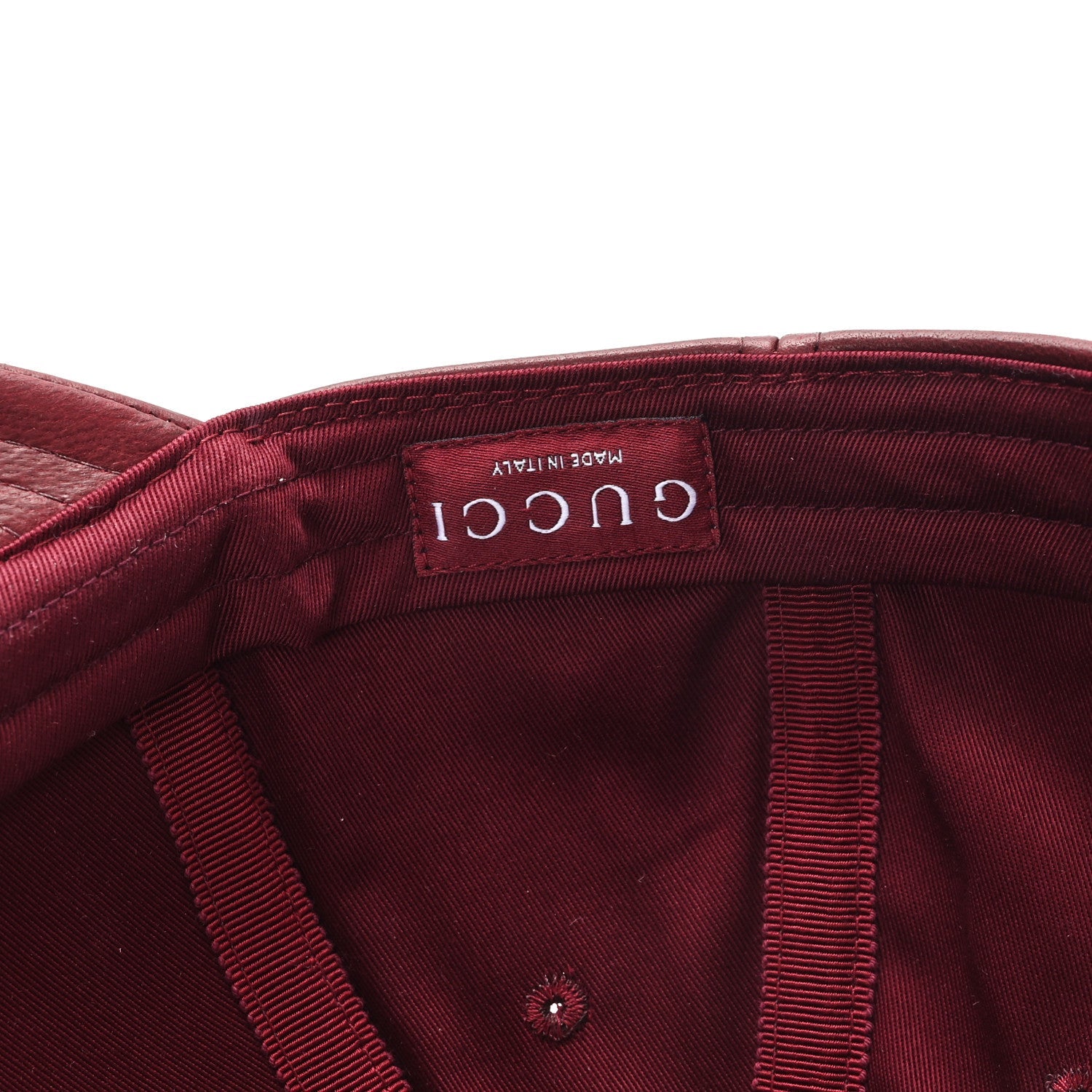 Gucci Nappa GG Baseball Hat M Burgundy
