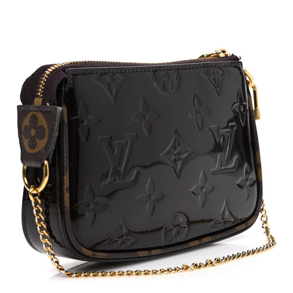 Louis Vuitton Vernis Monogram Mini Pochette Accessories Amarante