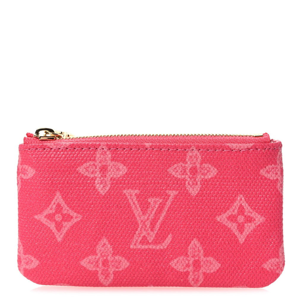 Louis Vuitton Monogram Origine Key Pouch Rose Ruban