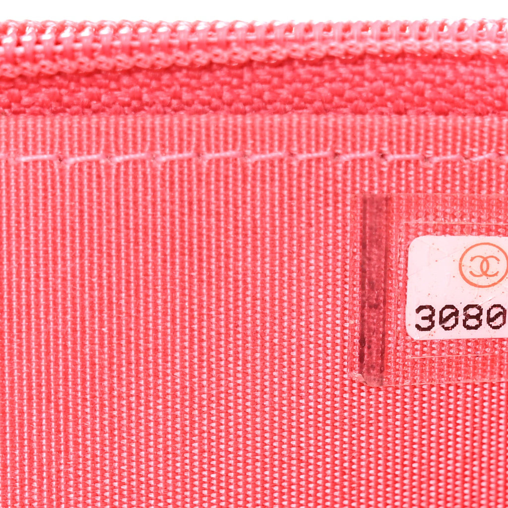 Chanel Calfskin Quilted Mini Maxi Pearls Wallet On Chain WOC Pink
