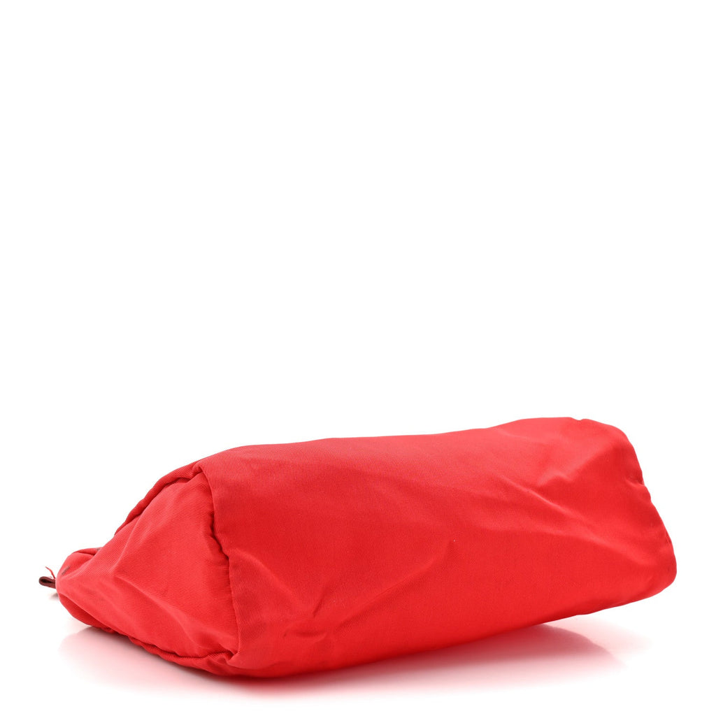 Prada Tessuto Nylon Vela Cosmetic Pouch Rosso