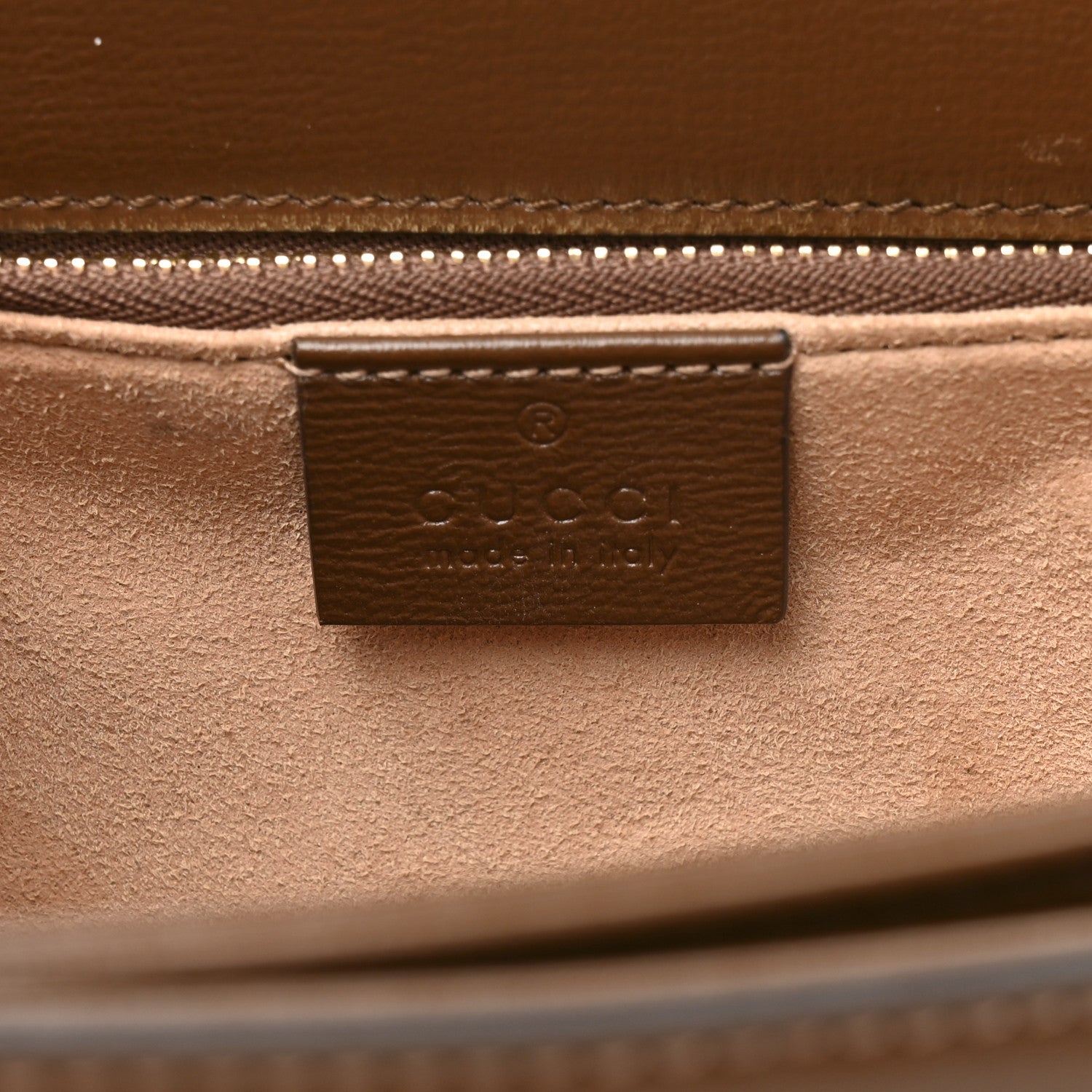 Gucci Azalea Calfskin Horsebit 1955 Shoulder Bag Brown Sugar