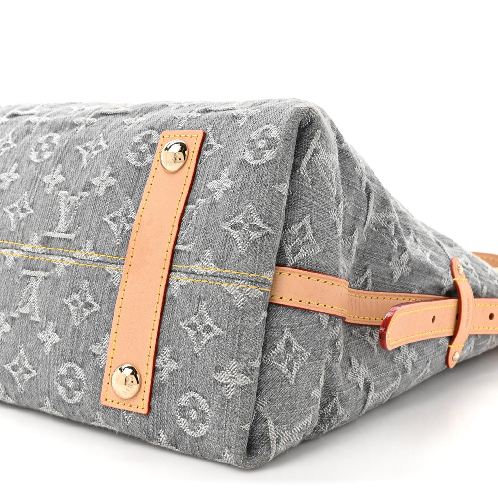 Louis Vuitton Monogram Denim CarryAll MM Washed Grey
