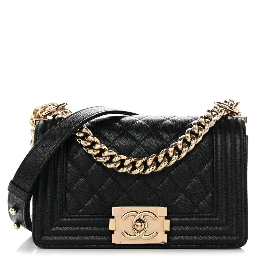 Chanel Caviar Quilted Small Boy Flap Black