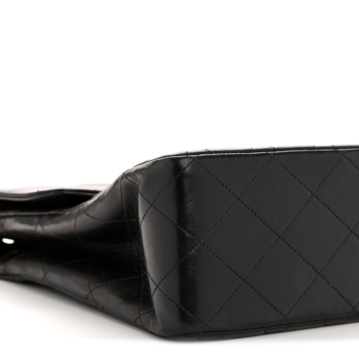 Chanel Lambskin Quilted XL Jumbo Single Flap Black