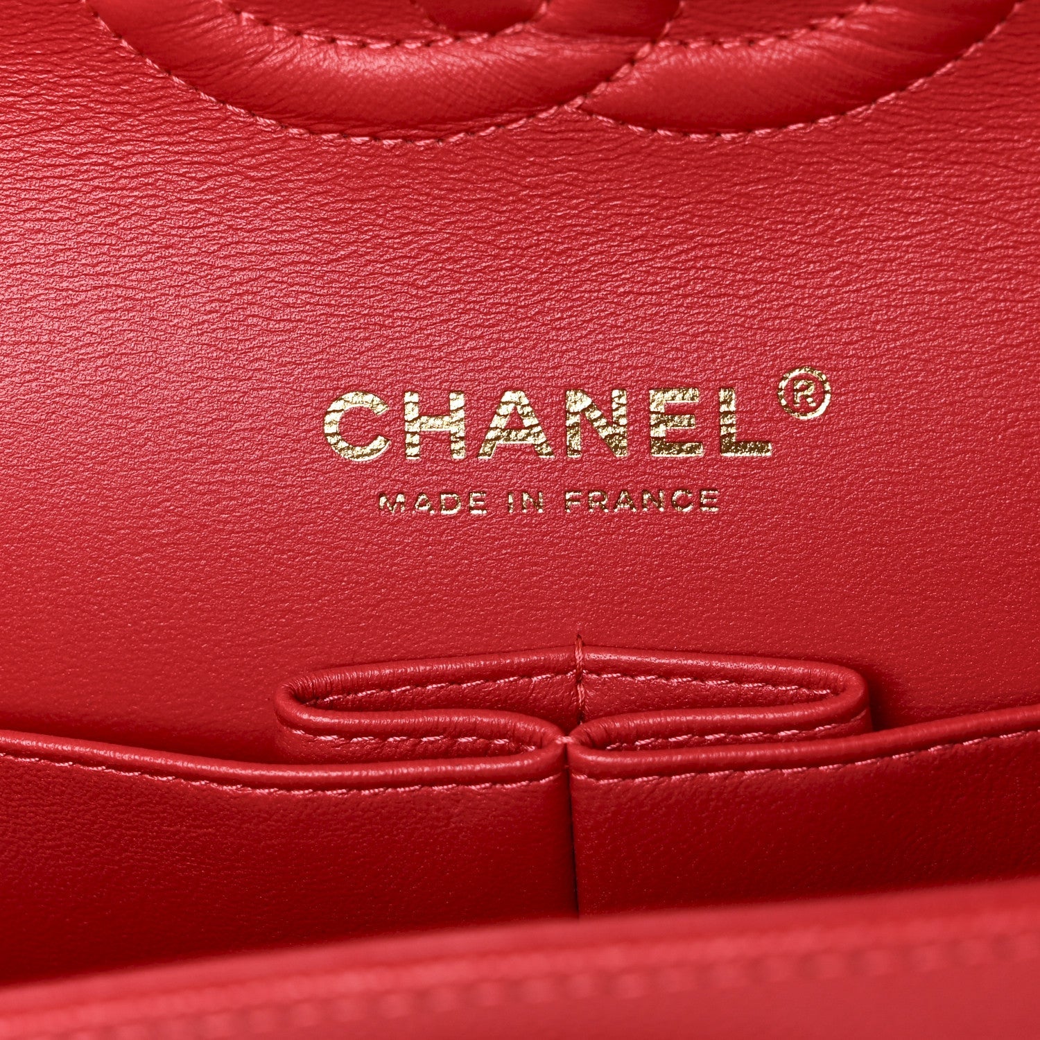 Chanel Caviar Quilted Medium Double Flap Red