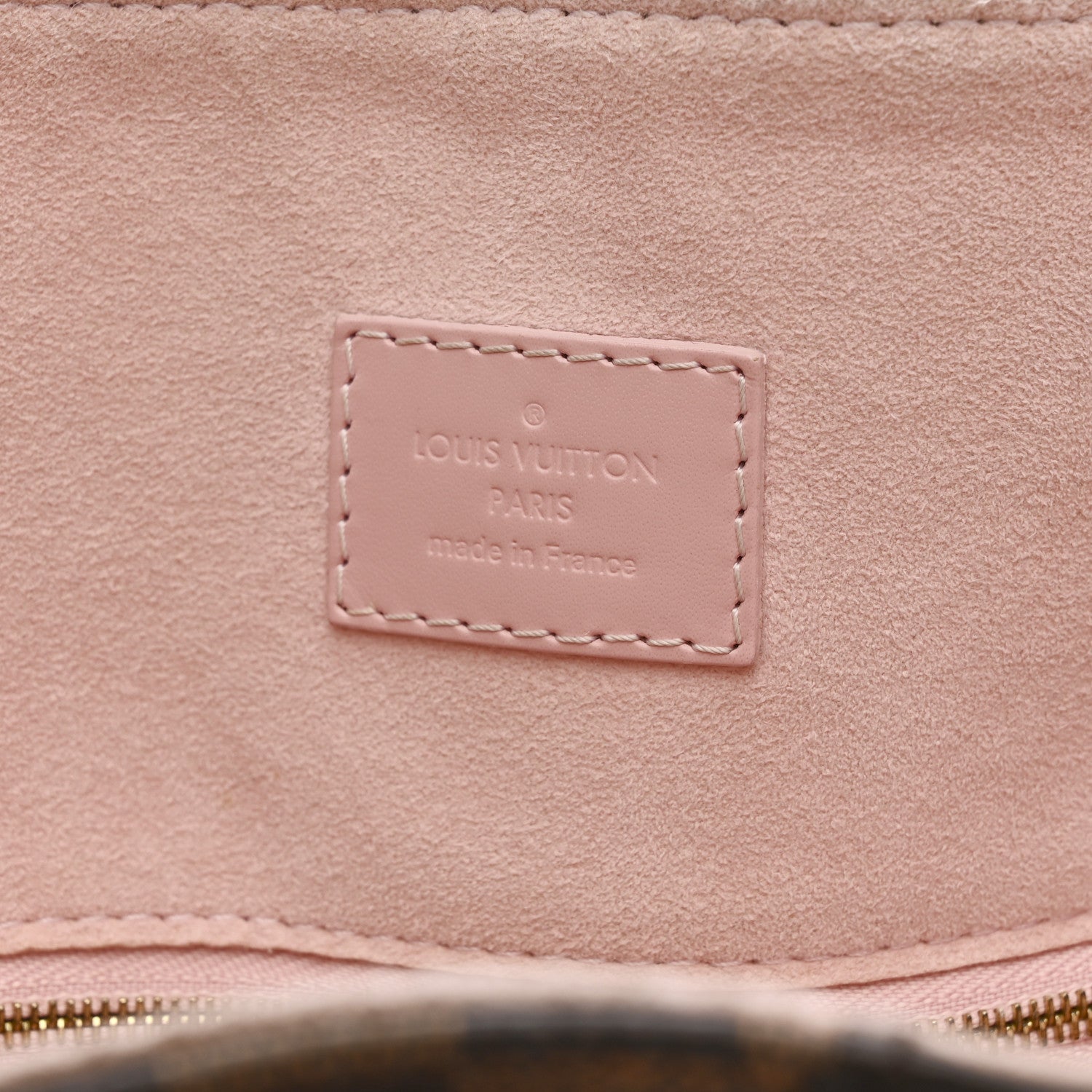Louis Vuitton Damier Ebene Caissa Hobo Rose Ballerine