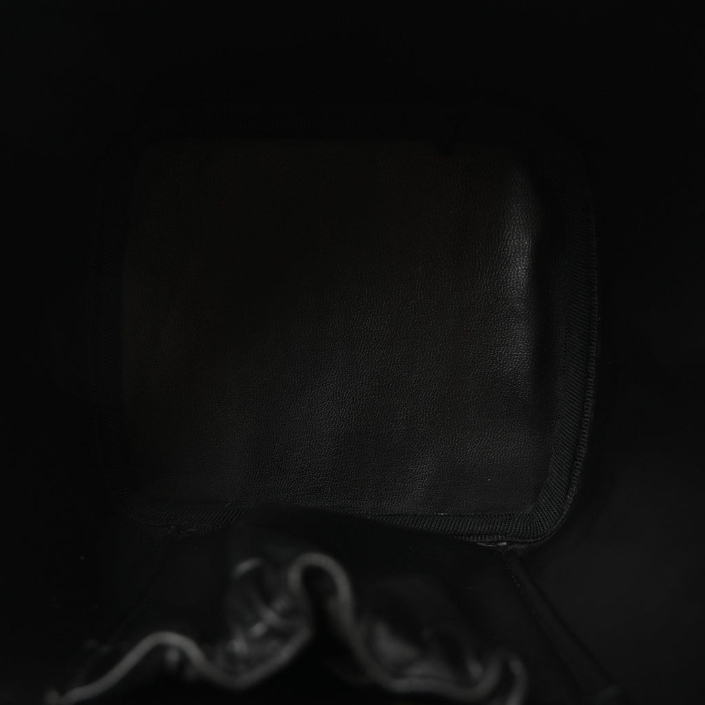 Lambskin Vanity Cosmetic Bag Black