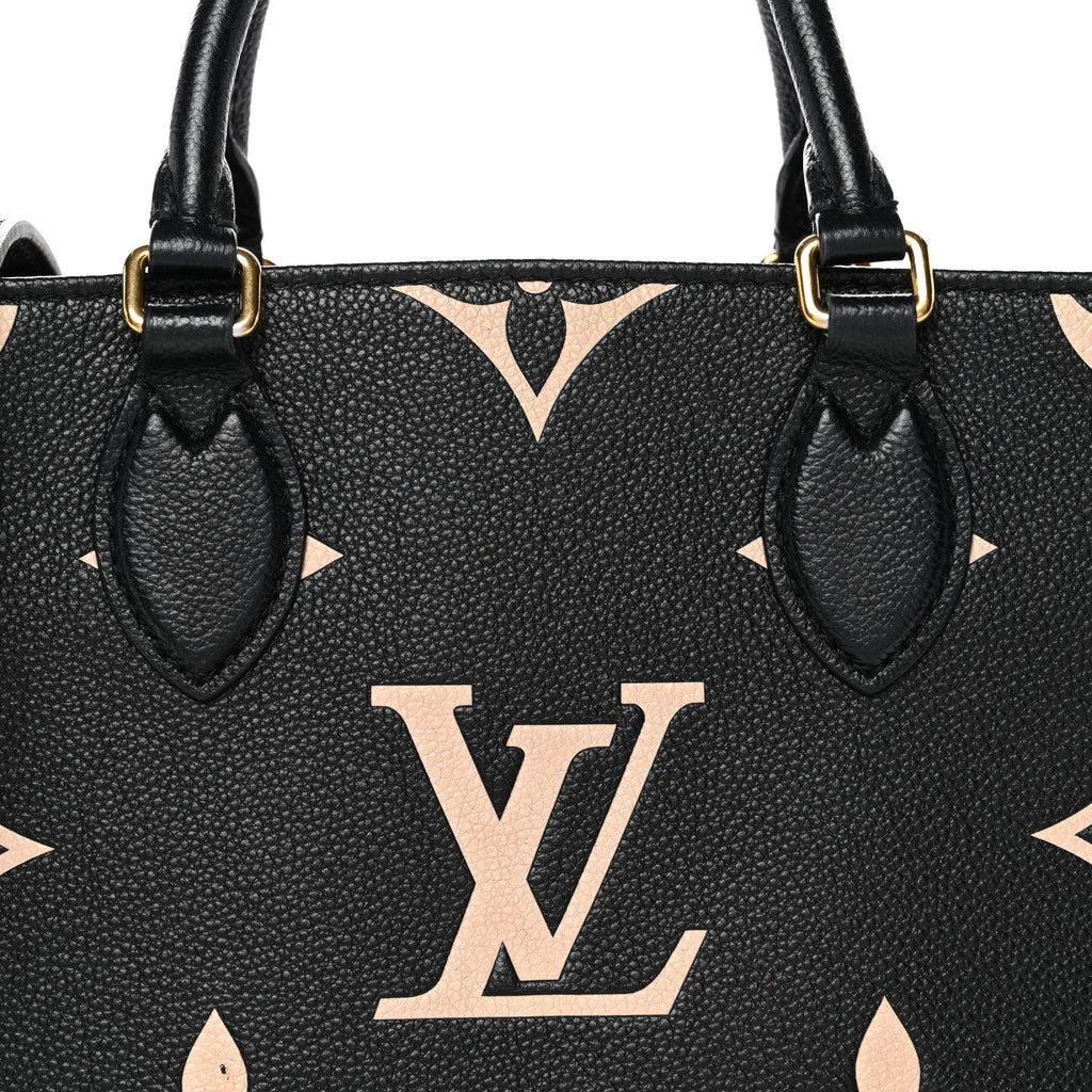 Louis Vuitton Empreinte Monogram Giant Onthego PM Black Beige