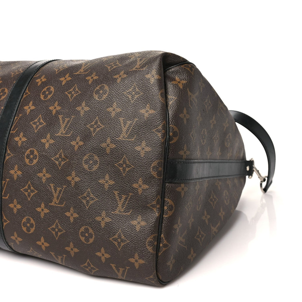Louis Vuitton Monogram Macassar Keepall Bandouliere 55