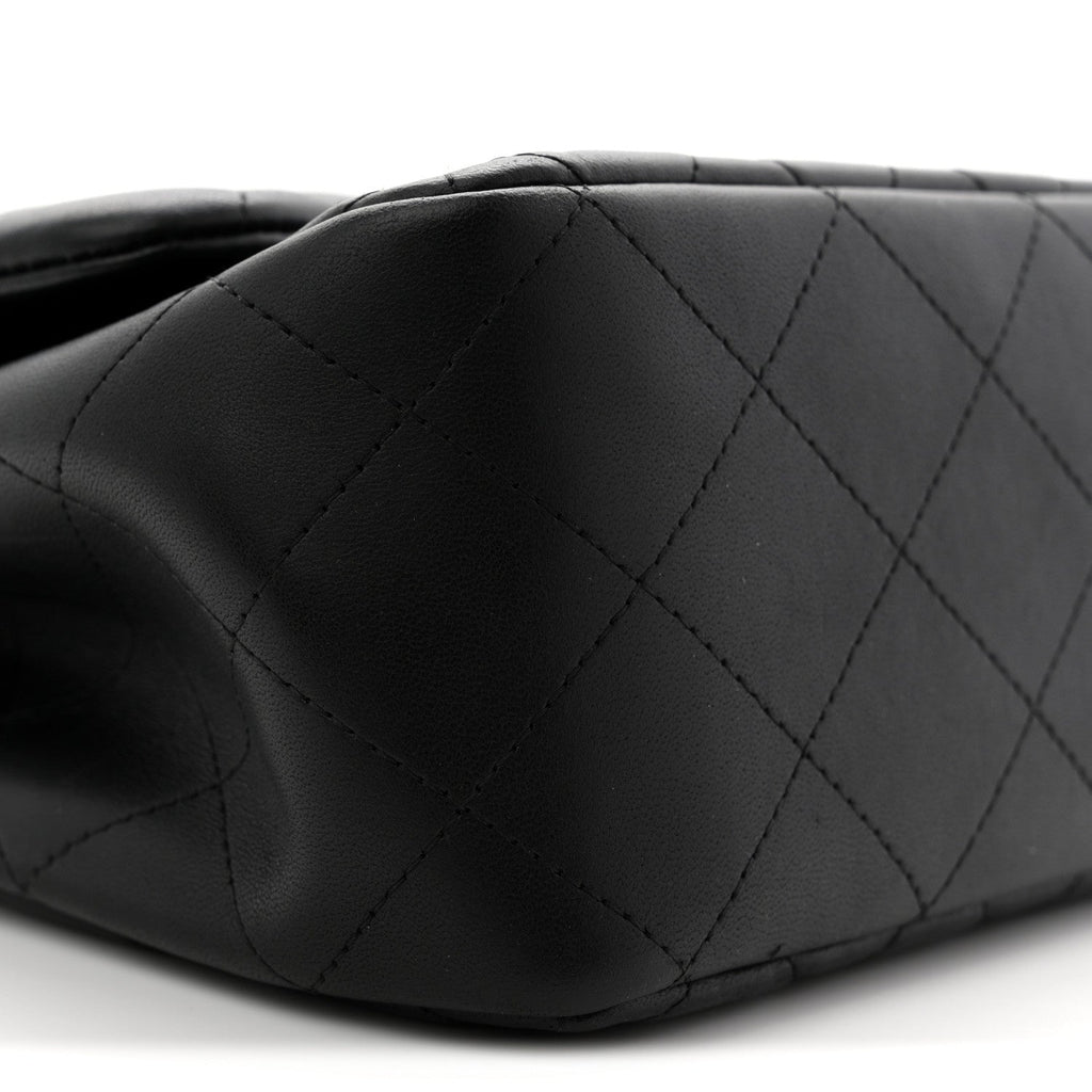 Chanel Lambskin Quilted Jumbo Double Flap Black