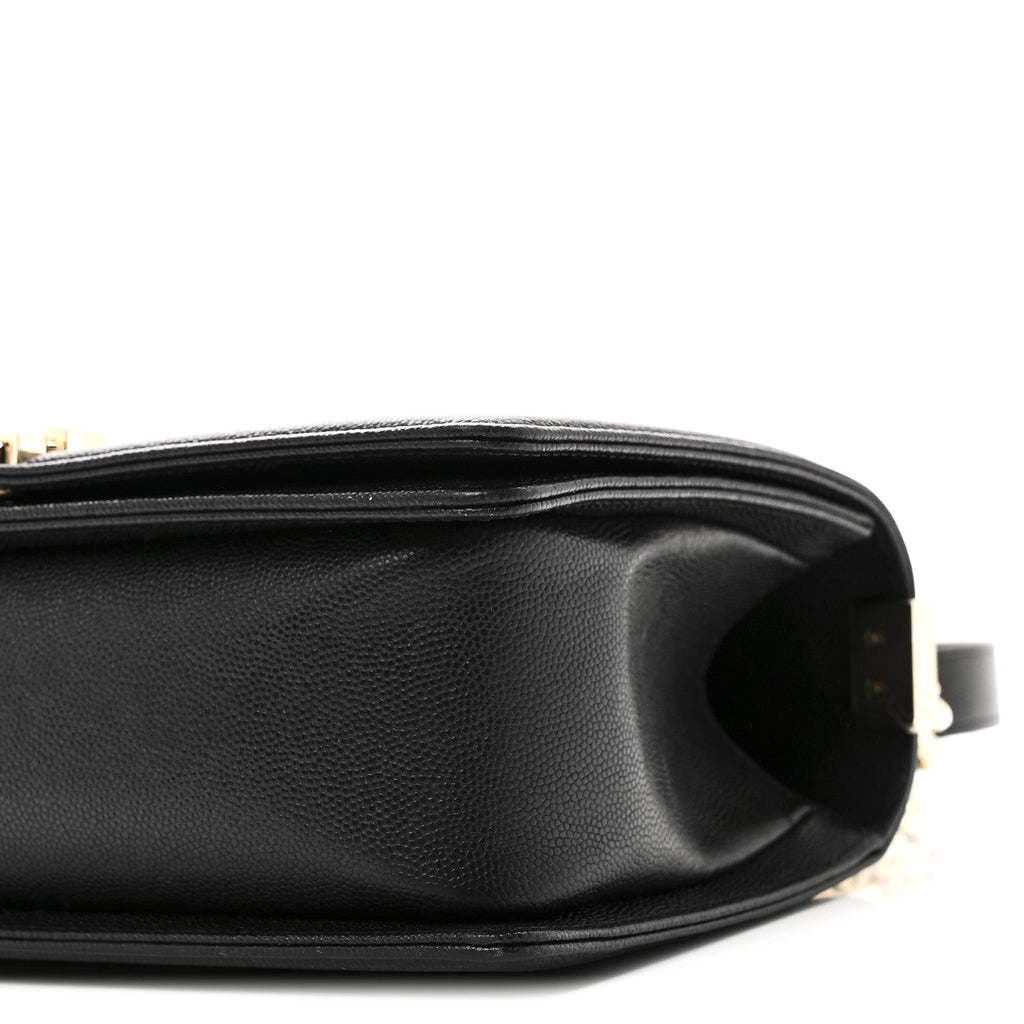 Chanel Caviar Quilted Medium Boy Flap Black