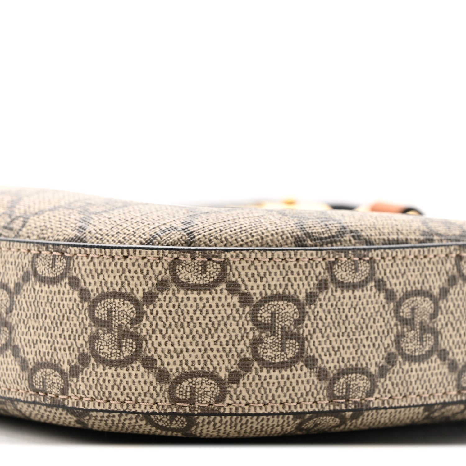 Gucci GG Supreme Monogram Snakeskin Small Jackie 1961 Hobo Beige Ebony