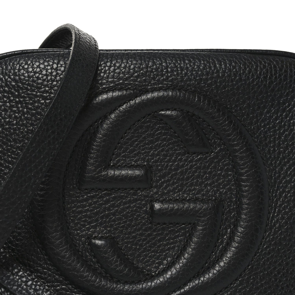 Gucci Pebbled Calfskin Small Soho Disco Bag Black