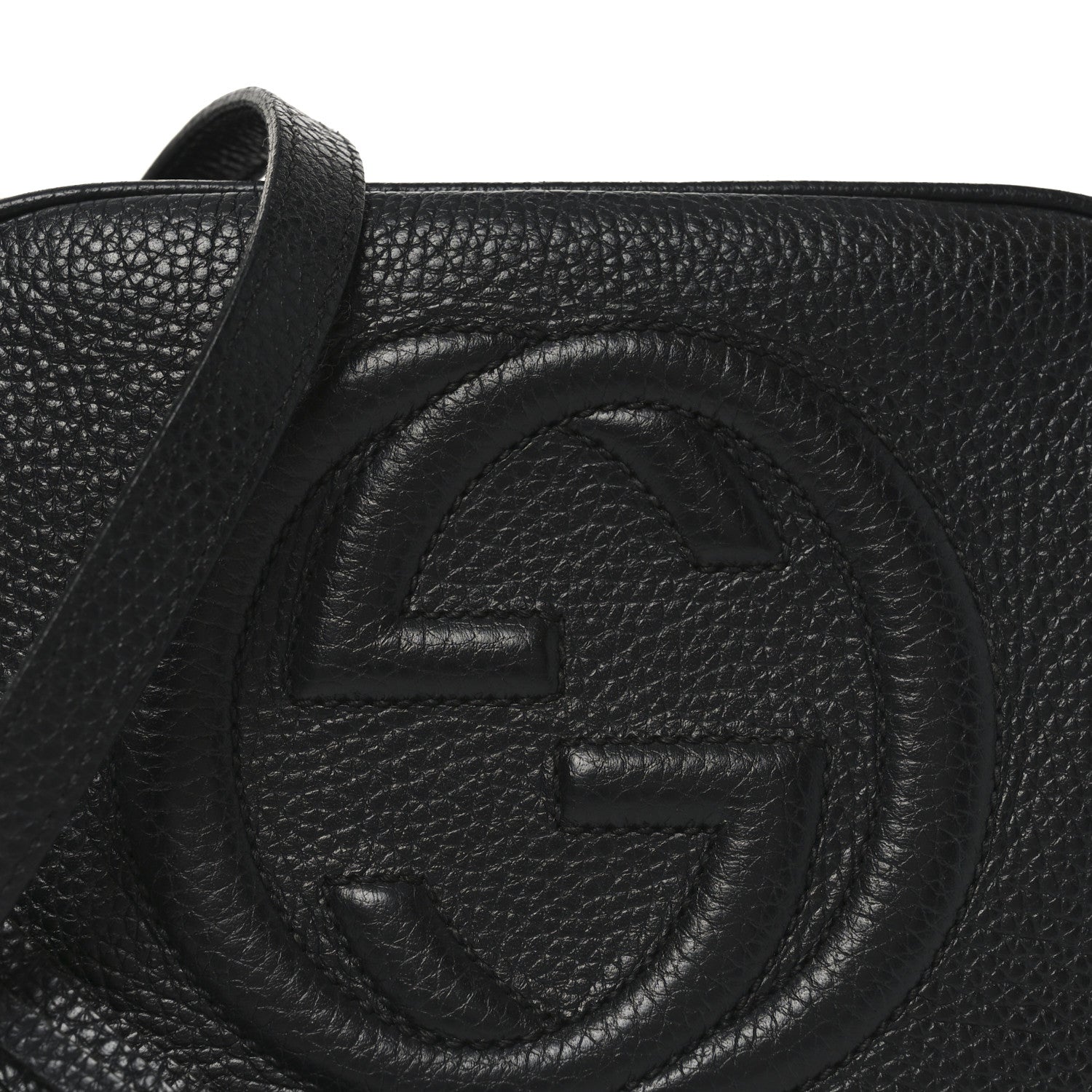 Gucci Pebbled Calfskin Small Soho Disco Bag Black