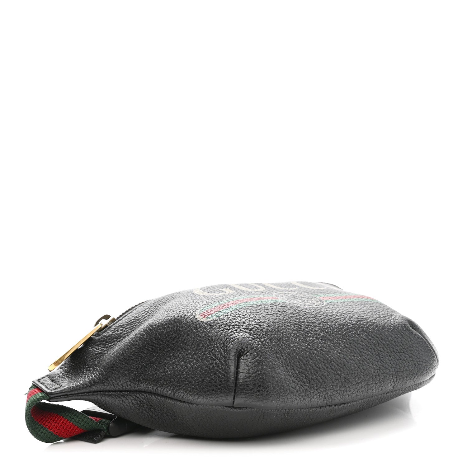 Gucci Grained Calfskin Small Logo Belt Bag Black