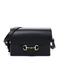 Gucci Calfskin Horsebit 1955 Shoulder Bag Black