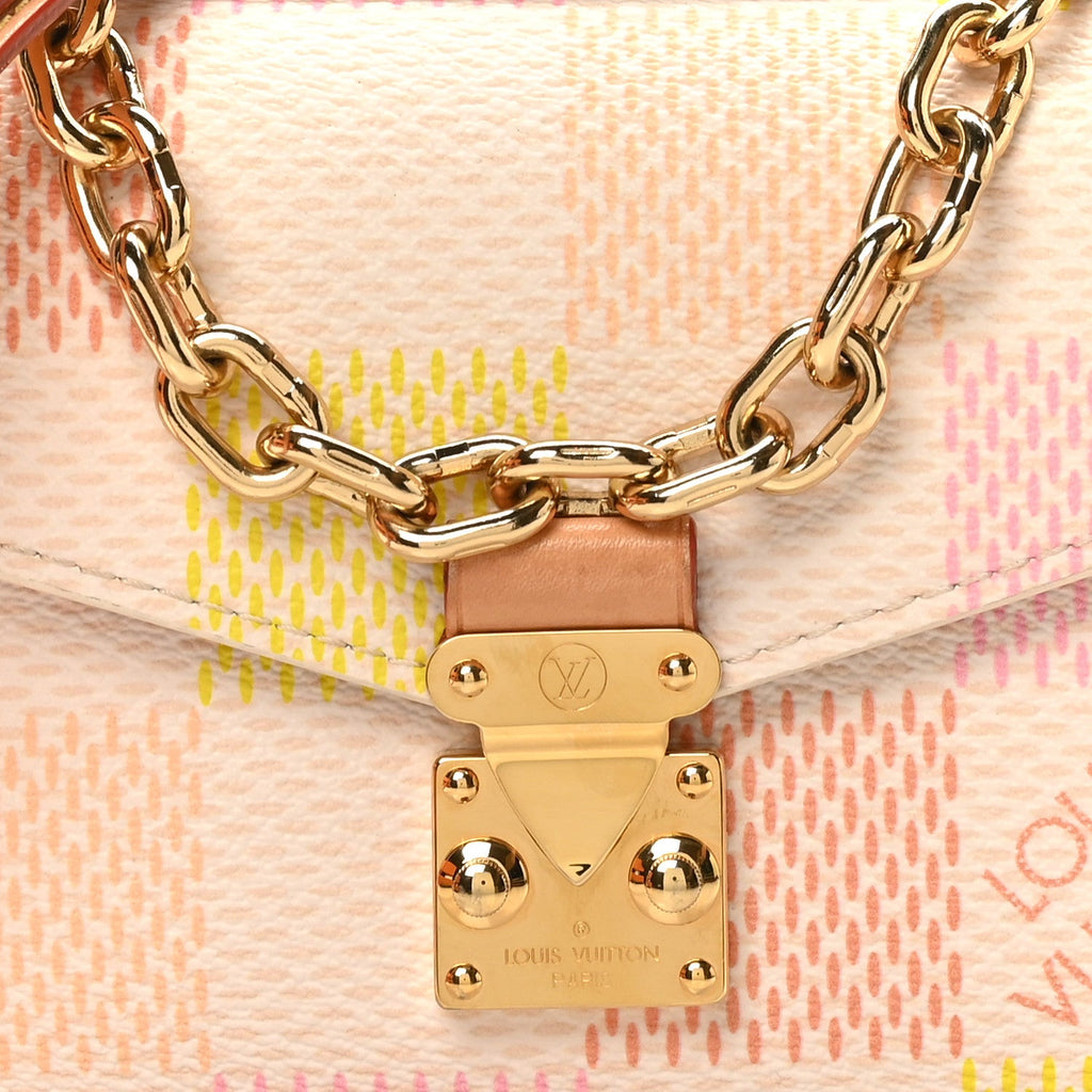 Louis Vuitton Damier Giant Pochette Metis East West Peach