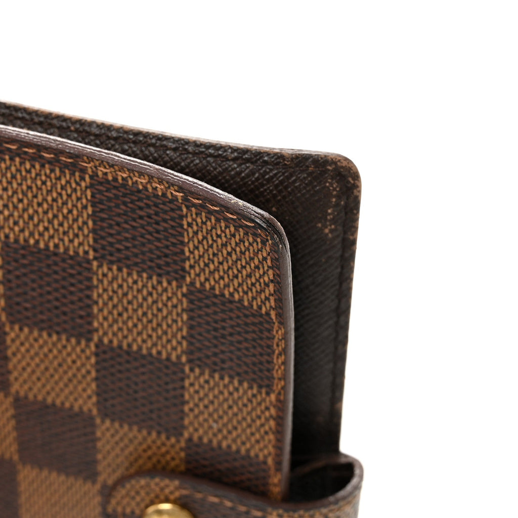 Louis Vuitton Damier Ebene Small Ring Agenda Cover