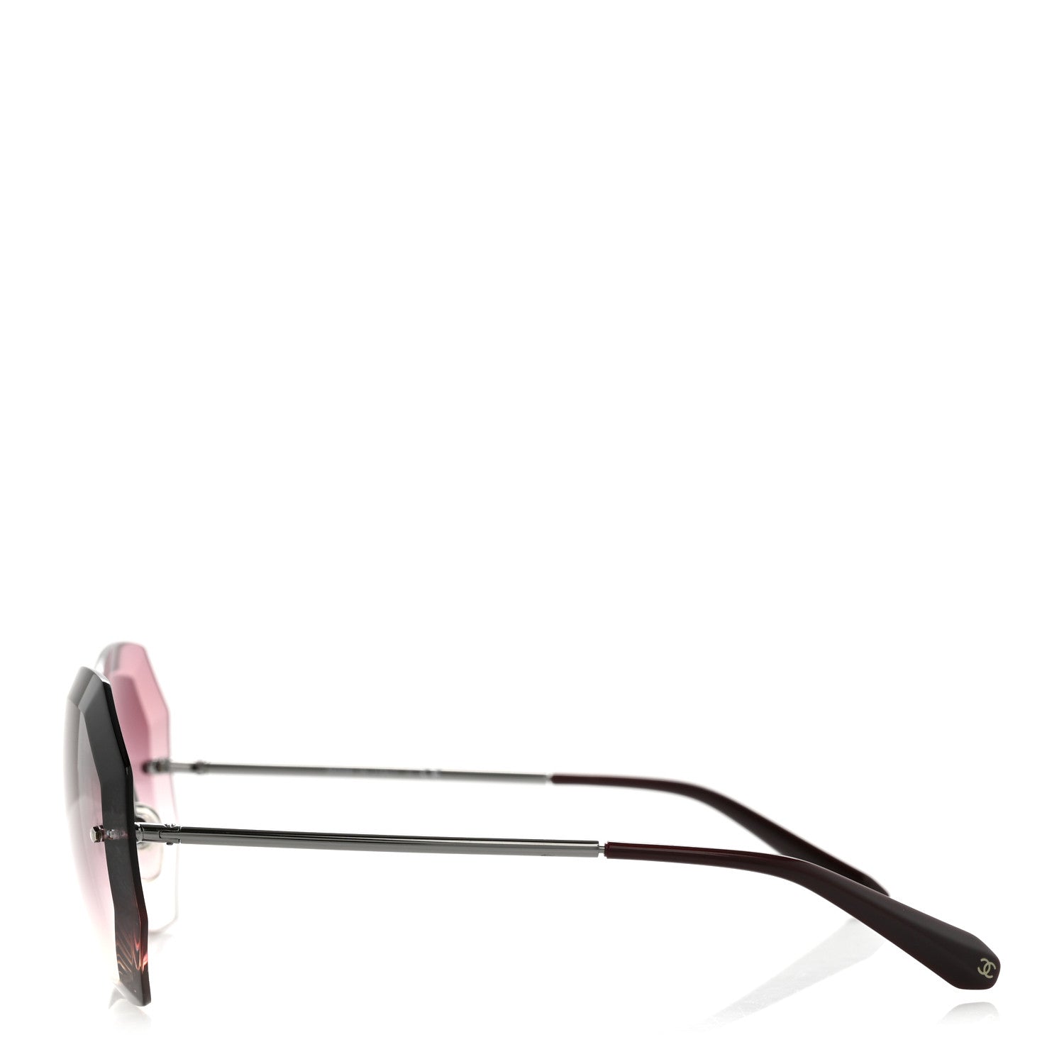 Metal Spring Round Sunglasses 4220 Pink