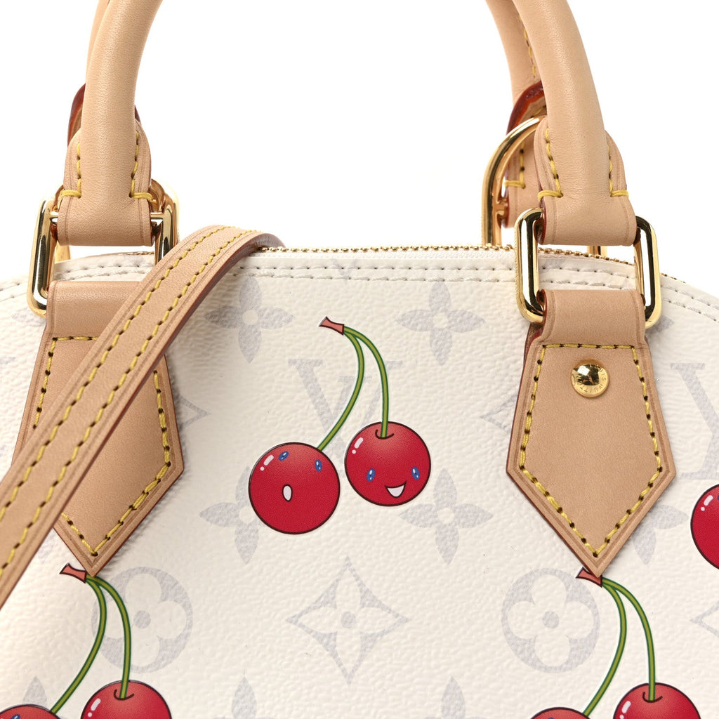Louis Vuitton LV X TM Monogram Cerises Alma BB White
