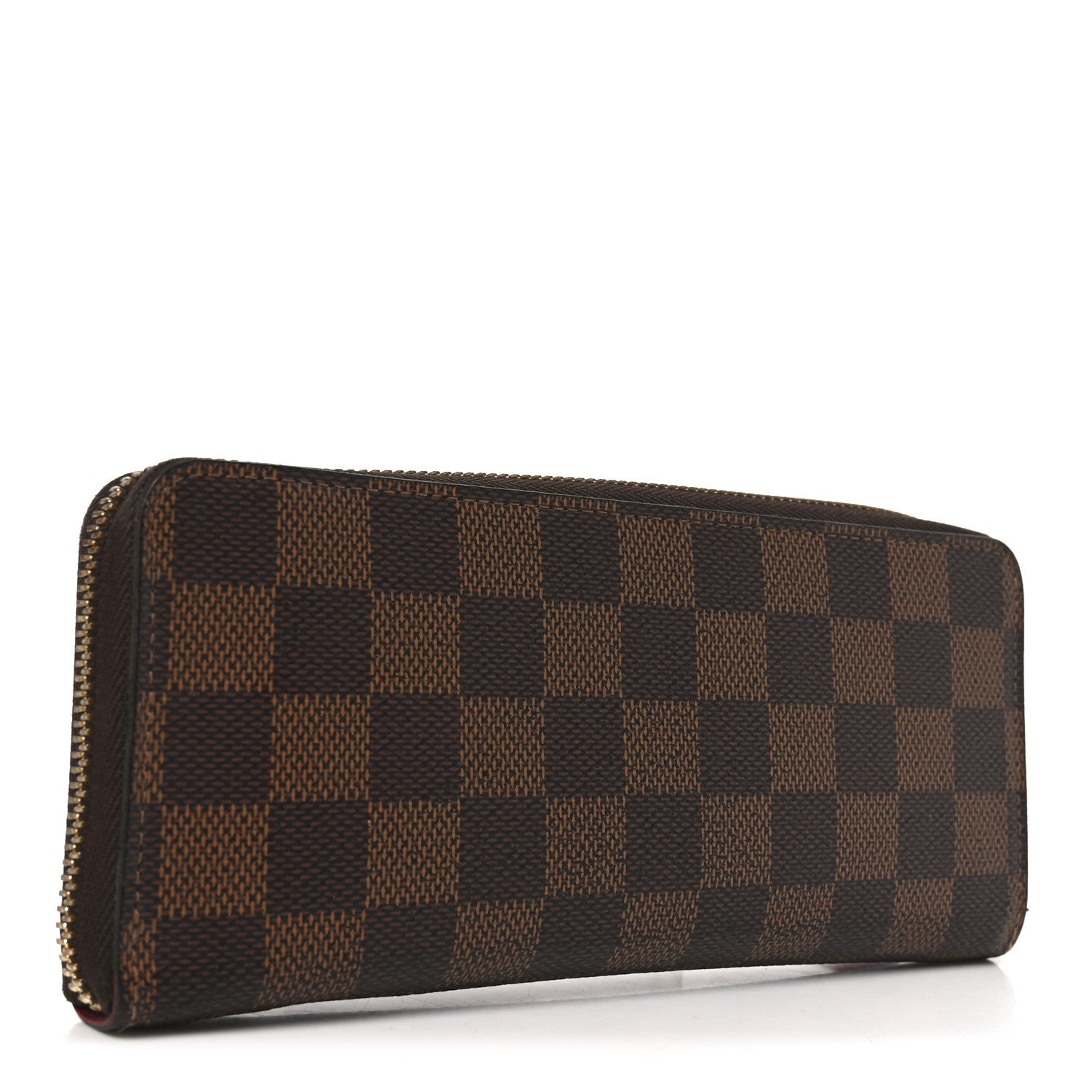 Louis Vuitton Damier Ebene Clemence Wallet Cherry