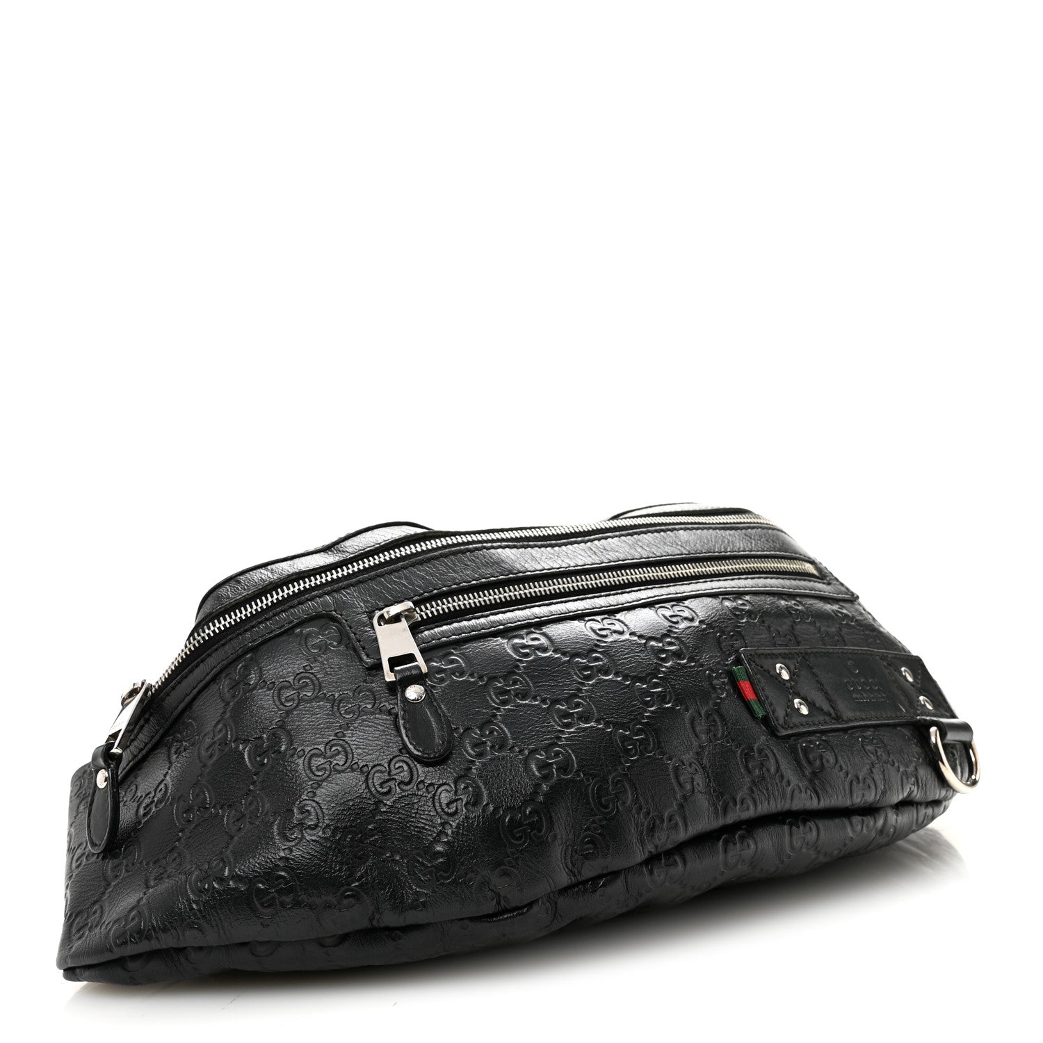 Gucci Guccissima Web Belt Bag Black