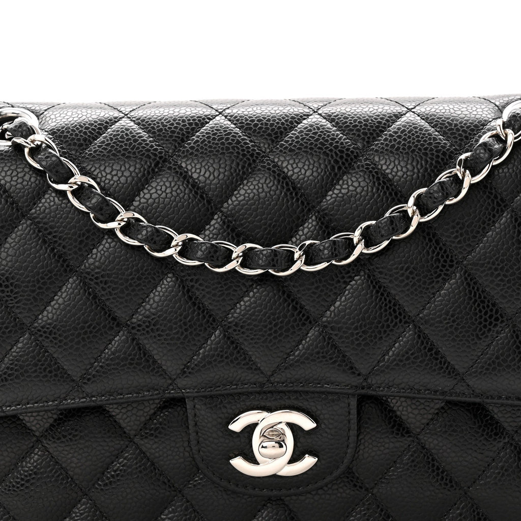 Chanel Caviar Quilted Medium Double Flap Black