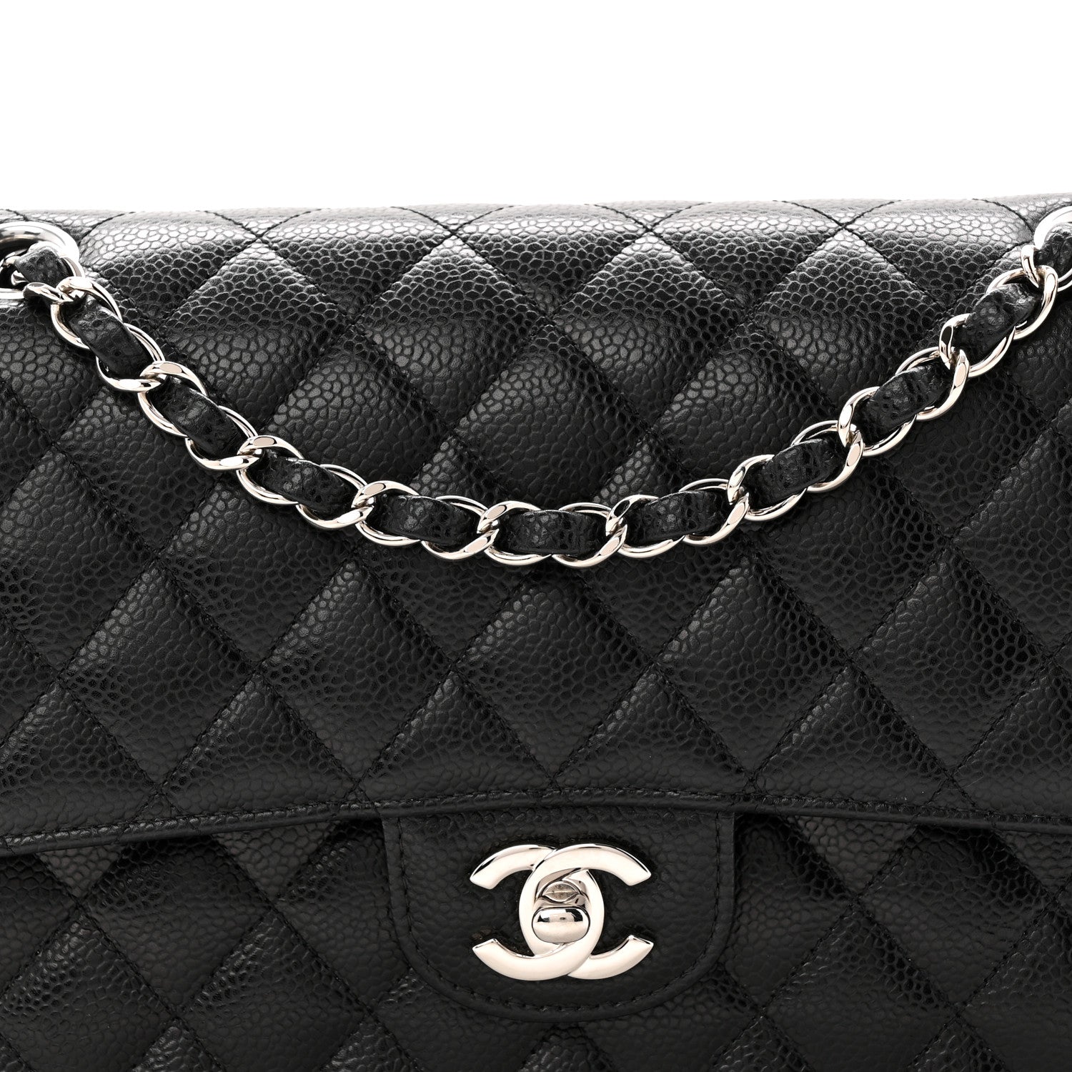 Chanel Caviar Quilted Medium Double Flap Black