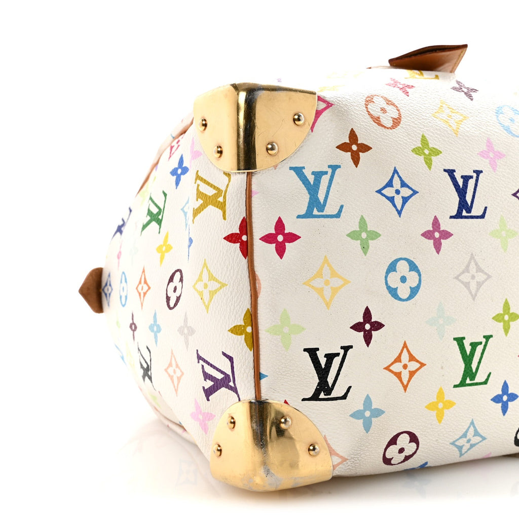 Louis Vuitton Monogram Multicolor Speedy 30 White