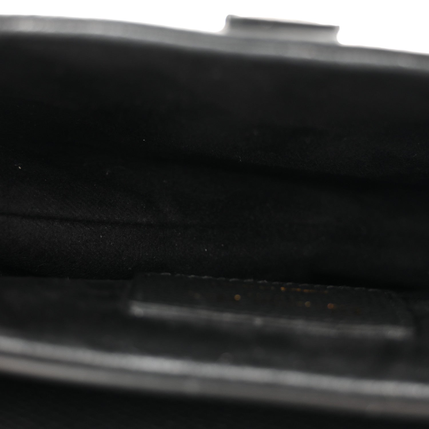 Christian Dior Grained Calfskin Mini Saddle Bag Black