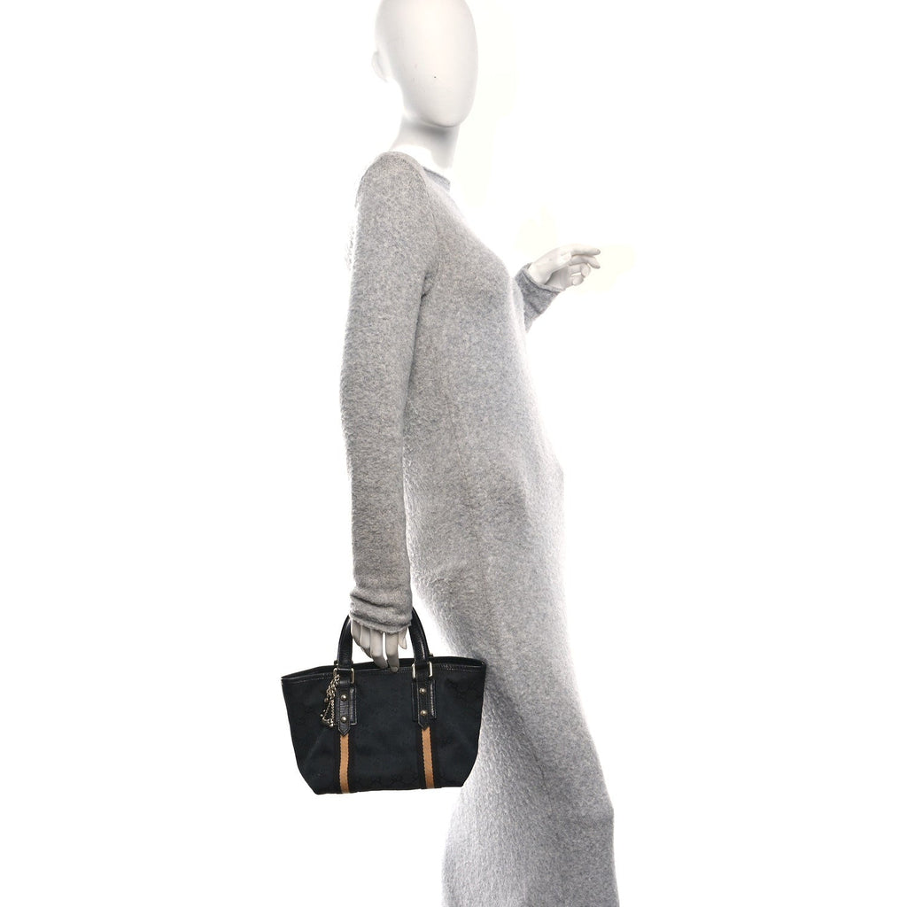 Gucci Monogram Small Jolicoeur Tote Black